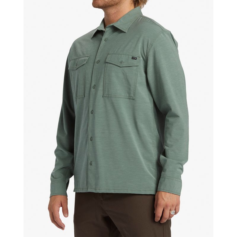 Camisa-Para-Hombre-Manga-Larga-Surftrek-Ls-Verde-Billabong