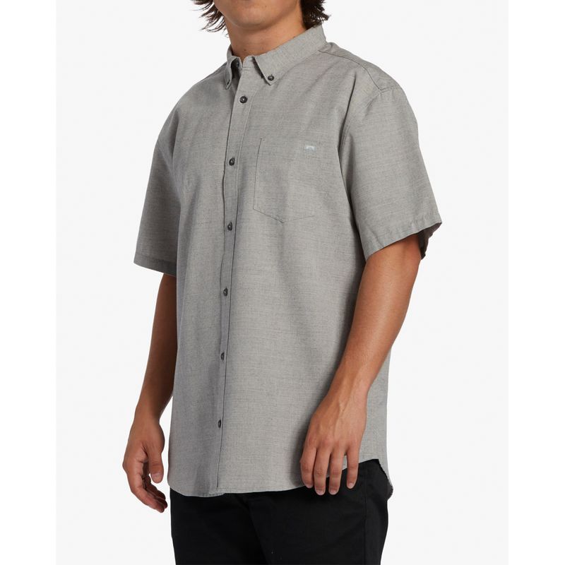 Camisa-Para-Hombre-Manga-Corta-All-Day-Ss-Gris-Billabong