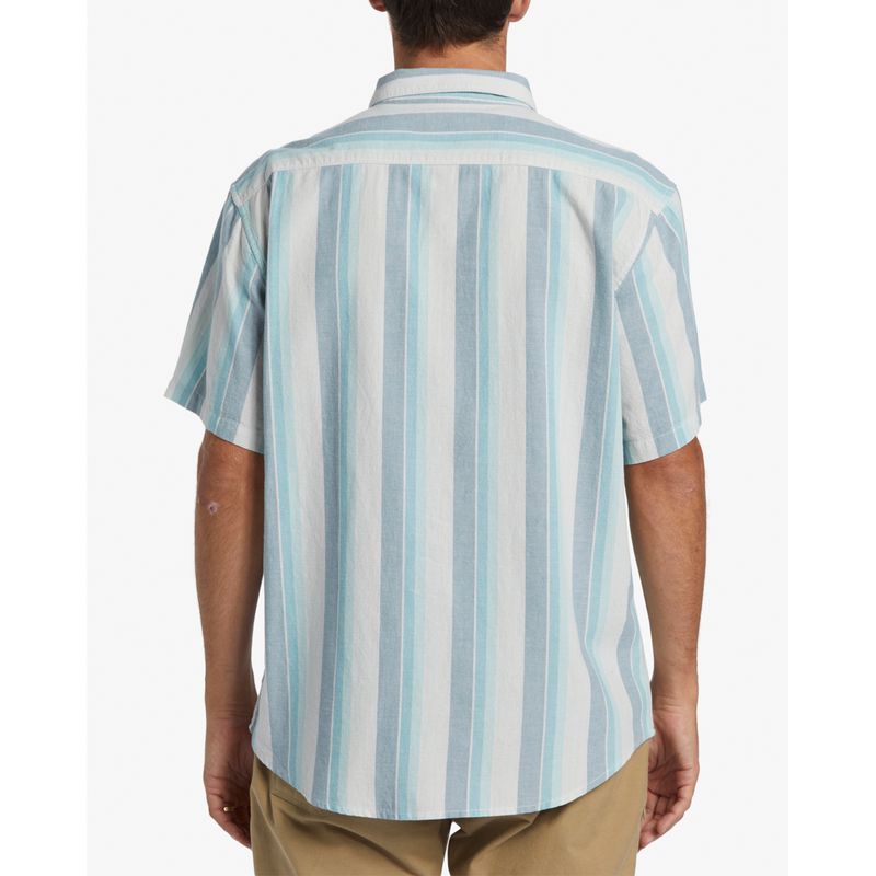 Camisa-Para-Hombre-Manga-Corta-All-Day-Stripe-Ss-Celeste-Billabong
