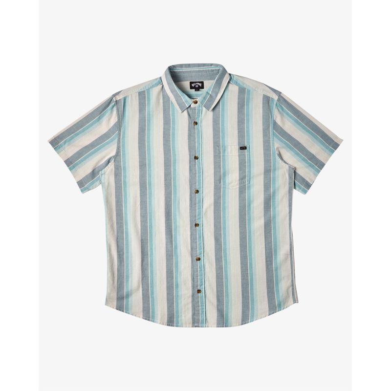 Camisa-Para-Hombre-Manga-Corta-All-Day-Stripe-Ss-Celeste-Billabong