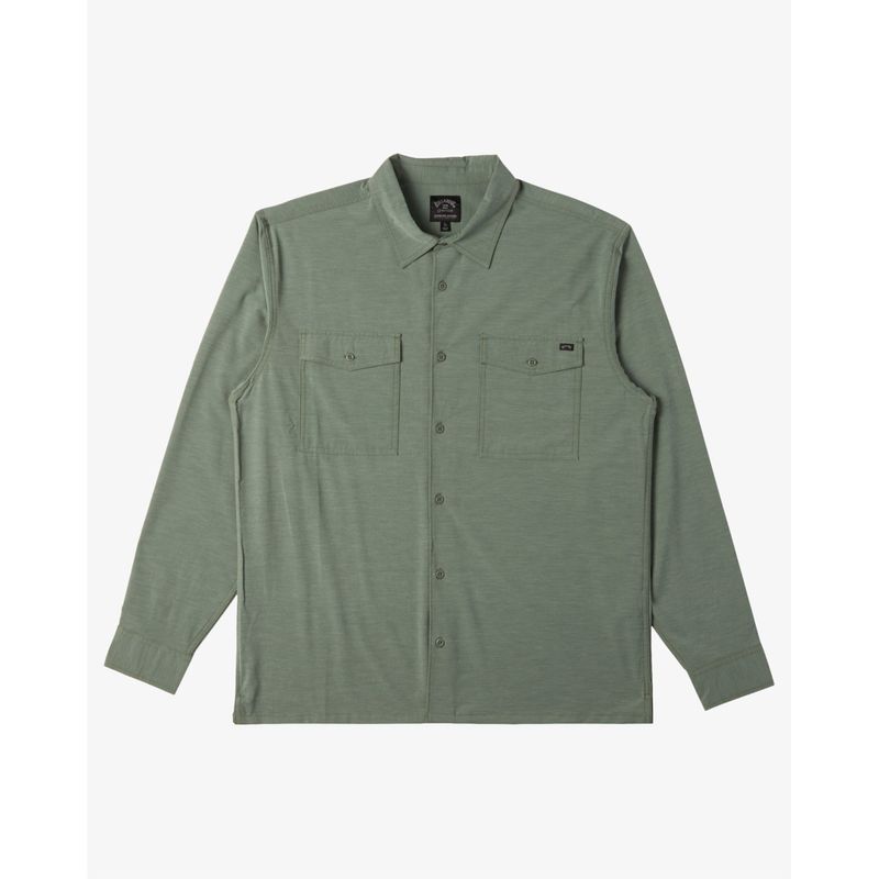 Camisa-Para-Hombre-Manga-Larga-Surftrek-Ls-Verde-Billabong