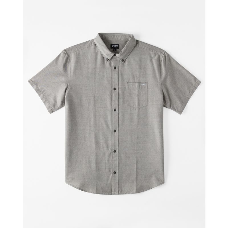 Camisa-Para-Hombre-Manga-Corta-All-Day-Ss-Gris-Billabong