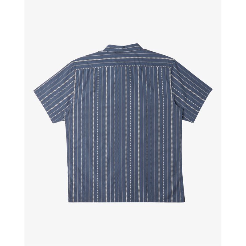 Camisa-Para-Hombre-Manga-Corta-Sundays-Jacquard-Azul-Billabong