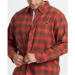 Camisa-Para-Hombre-Manga-Larga-Coastline-Flannel-Rojo-Billabong