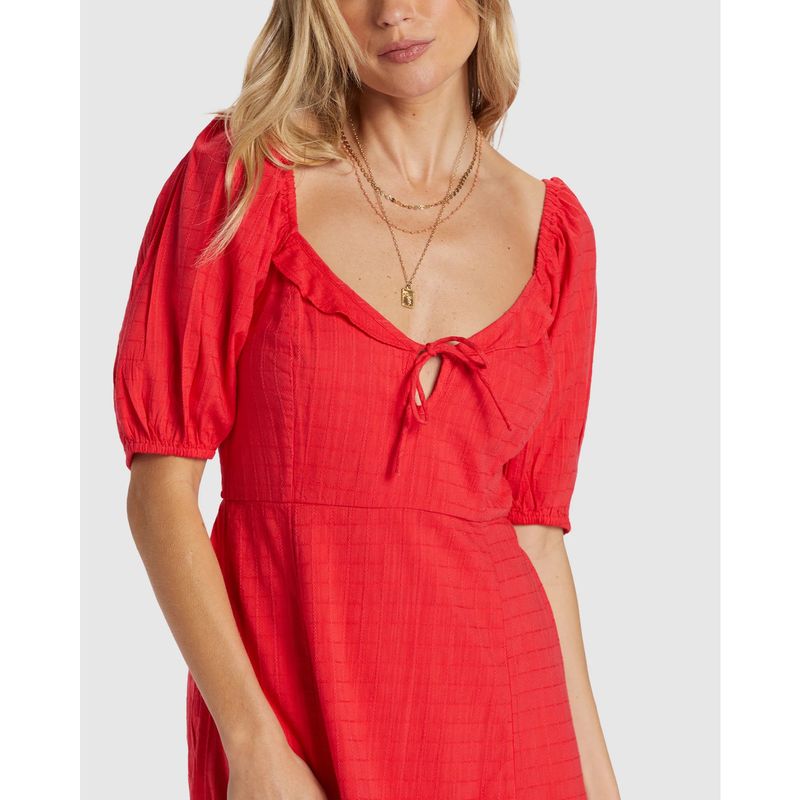 Vestido-Para-Mujer--Burning-Love--Maxi-Rojo-Billabong