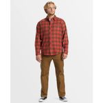 Camisa-Para-Hombre-Manga-Larga-Coastline-Flannel-Rojo-Billabong