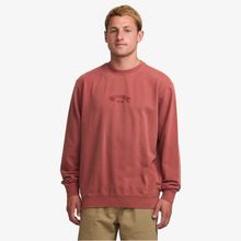 Polerón Para Hombre Wave Washed Crew Rojo Billabong