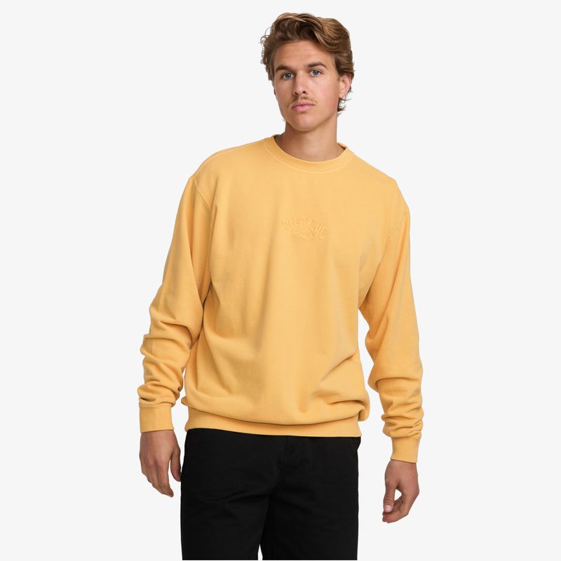 Poleron-Para-Hombre-Wave-Washed-Crew-Amarillo-Billabong