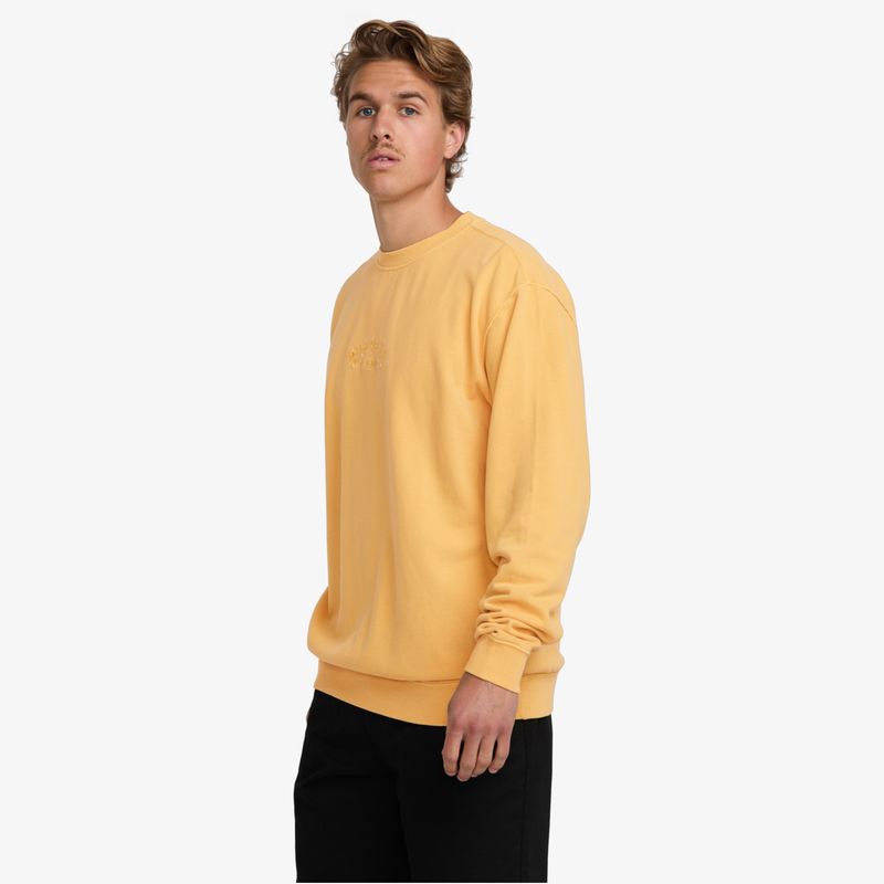 Poleron-Para-Hombre-Wave-Washed-Crew-Amarillo-Billabong