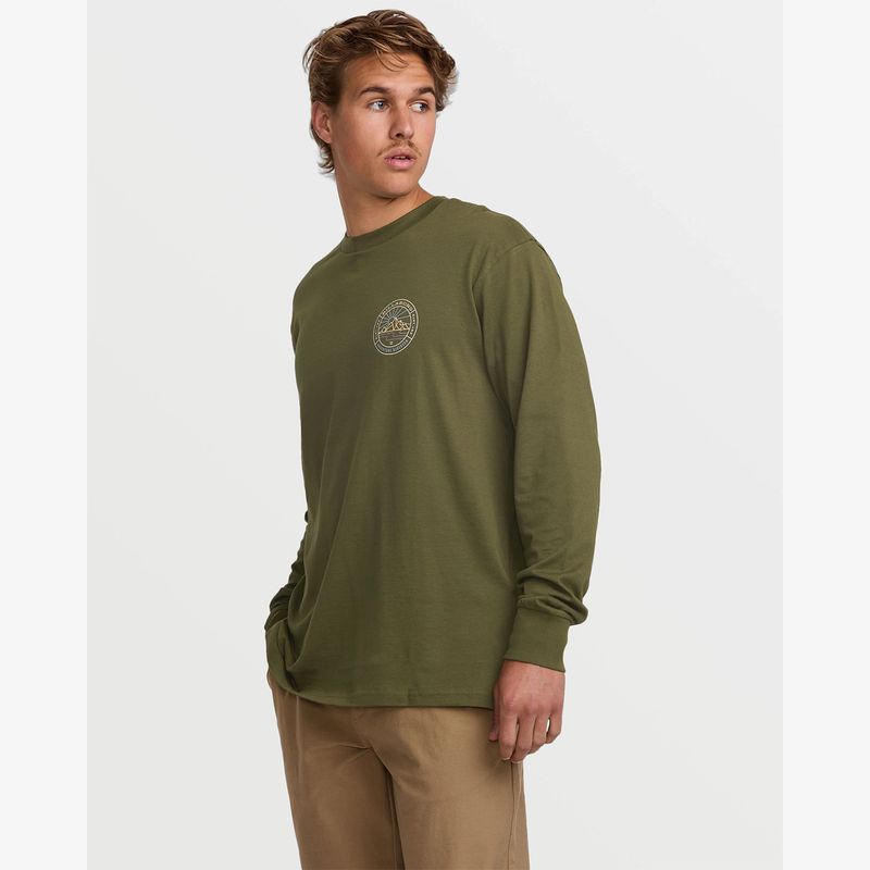 Polo-Para-Hombre-Manga-Larga-Rockies-A-Div-Verde-Billabong