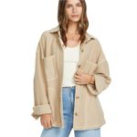 Casaca-Para-Mujer-Everytime-Fleece-Shacket-Beige-Billabong