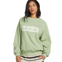 Polerón Para Mujer The Waves Crew Verde Billabong