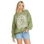 Poleron-Para-Mujer-Ride-In-Crew-Verde-Billabong