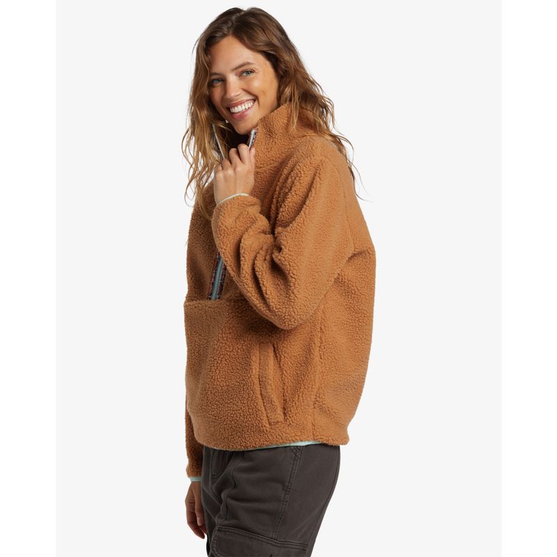 Poleron-Para-Mujer-Horizon-Half-Zip-Marron-Billabong