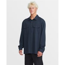 Camisa Para Hombre Manga Larga Surftrek Transit Azul Billabong