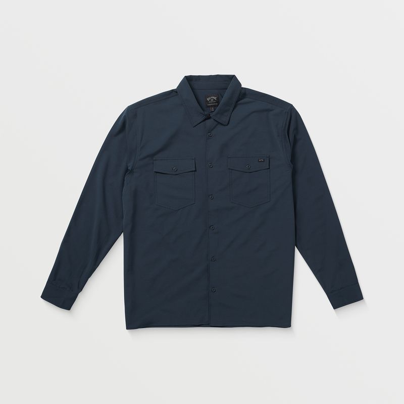 Camisa-Para-Hombre-Manga-Larga-Surftrek-Transit-Azul-Billabong