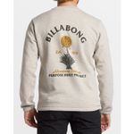 Polera-Para-Hombre-Compass-Crew-Beige-Billabong