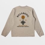 Polera-Para-Hombre-Compass-Crew-Beige-Billabong