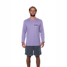 Polo Para Hombre Manga Larga No Pressure Morado Billabong