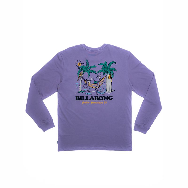 Polo-Para-Hombre-Manga-Larga-No-Pressure-Morado-Billabong