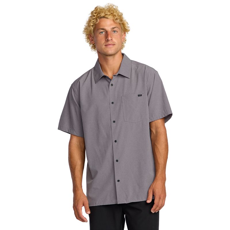 Camisa-Para-Hombre-Manga-Corta-Surftrek-Perf-Gris-Billabong