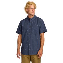 Camisa Para Hombre Manga Corta All Day Jacquard Azul Billabong