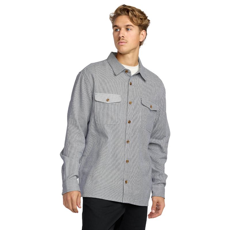 Camisa-Para-Hombre-Manga-Larga-Austin-Garage-Ls-Azul-Billabong