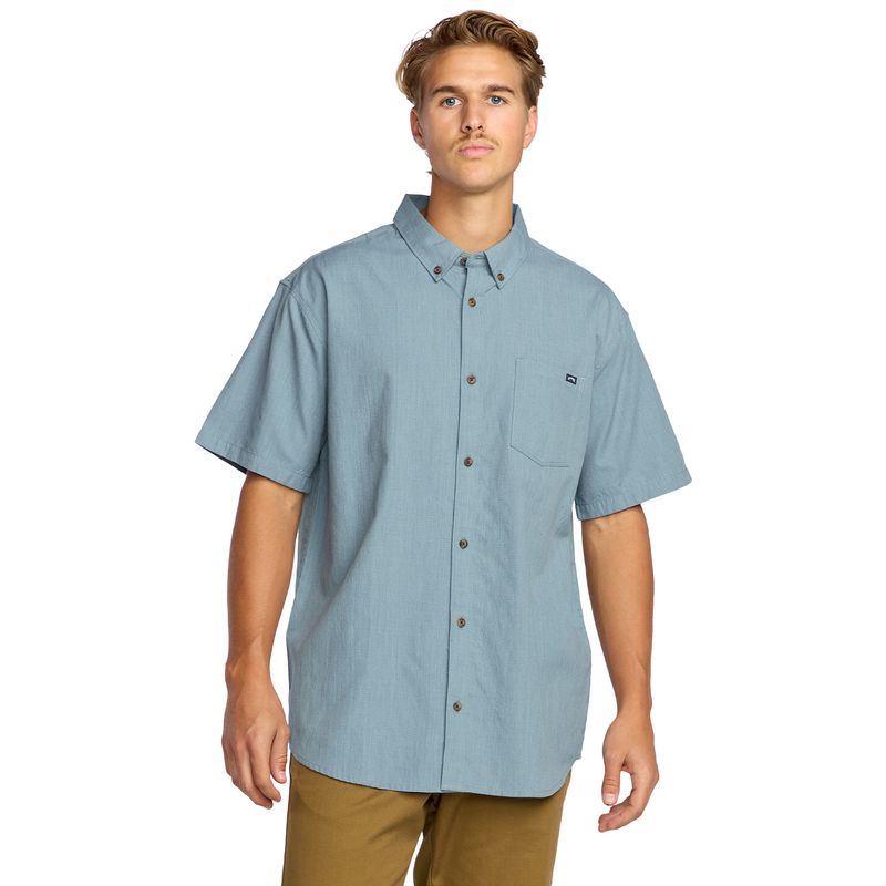 Camisa-Para-Hombre-Manga-Corta-All-Day-SS-Azul-Billabong