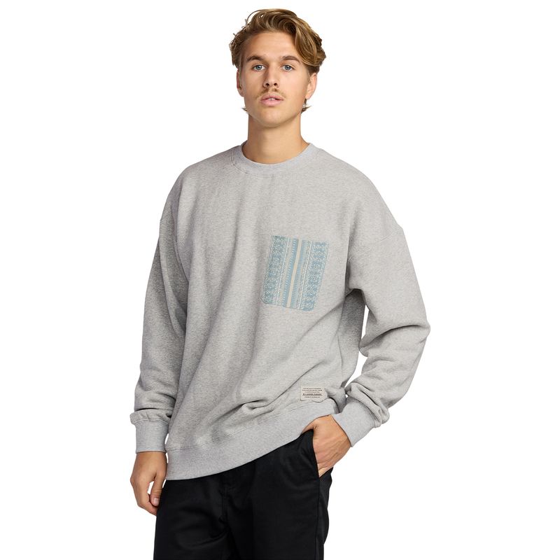 Polera-Para-Hombre-Austin-Garage-Crew-Gris-Billabong