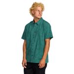 Camisa-Para-Hombre-Manga-Corta-Sunshines-Garage-SS-Verde-Billabong