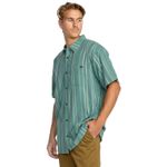 Camisa-Para-Hombre-Manga-Corta-All-Day-Stripe-SS-Verde-Billabong