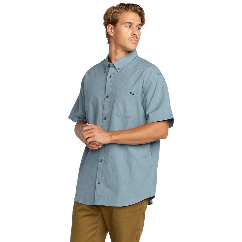 Camisa-Para-Hombre-Manga-Corta-All-Day-SS-Azul-Billabong