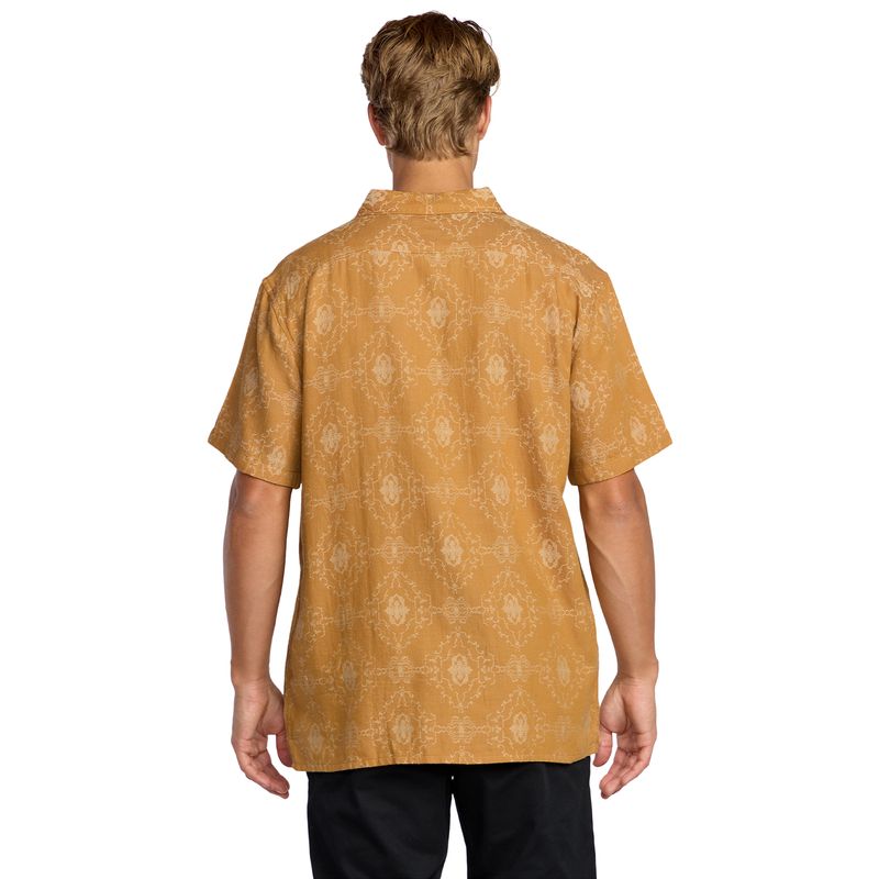 Camisa-Para-Hombre-Manga-Corta-Sundays-Jacquard-SS-Amarillo-Billabong