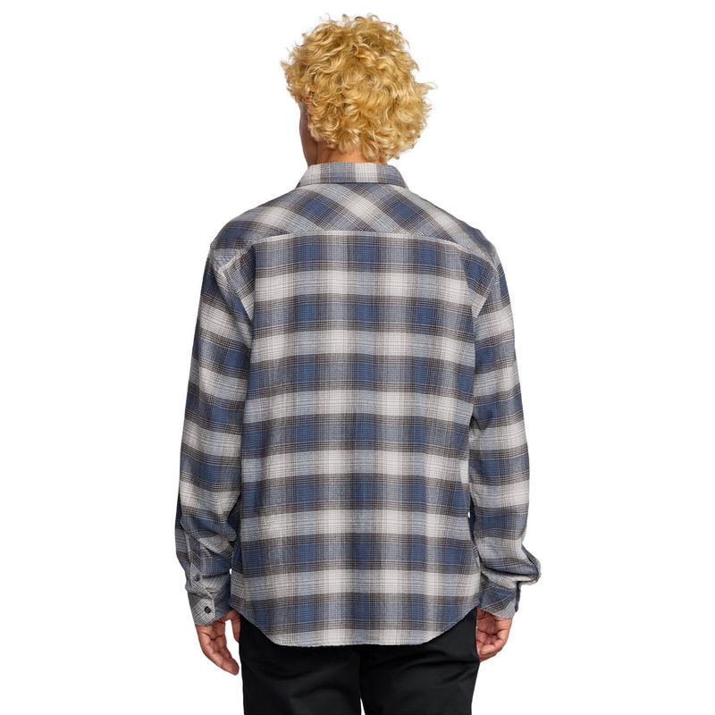 Camisa-Para-Hombre-Manga-Larga-Coastline-Flannel-Azul-Billabong