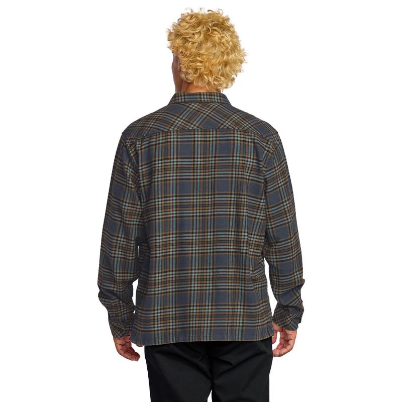 Camisa-Para-Hombre-Manga-Larga-Offshore-Flannel-Azul-Billabong