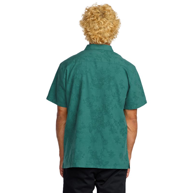 Camisa-Para-Hombre-Manga-Corta-Sunshines-Garage-SS-Verde-Billabong