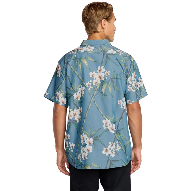 Camisa-Para-Hombre-Manga-Corta-Sundays-Lounge-SS-Azul-Billabong