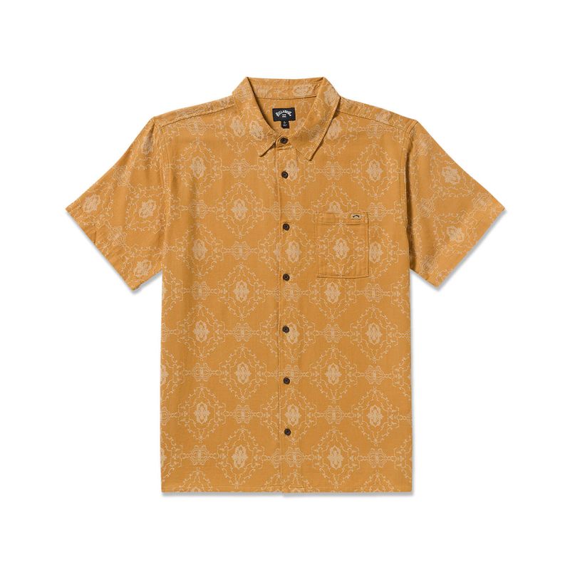 Camisa-Para-Hombre-Manga-Corta-Sundays-Jacquard-SS-Amarillo-Billabong