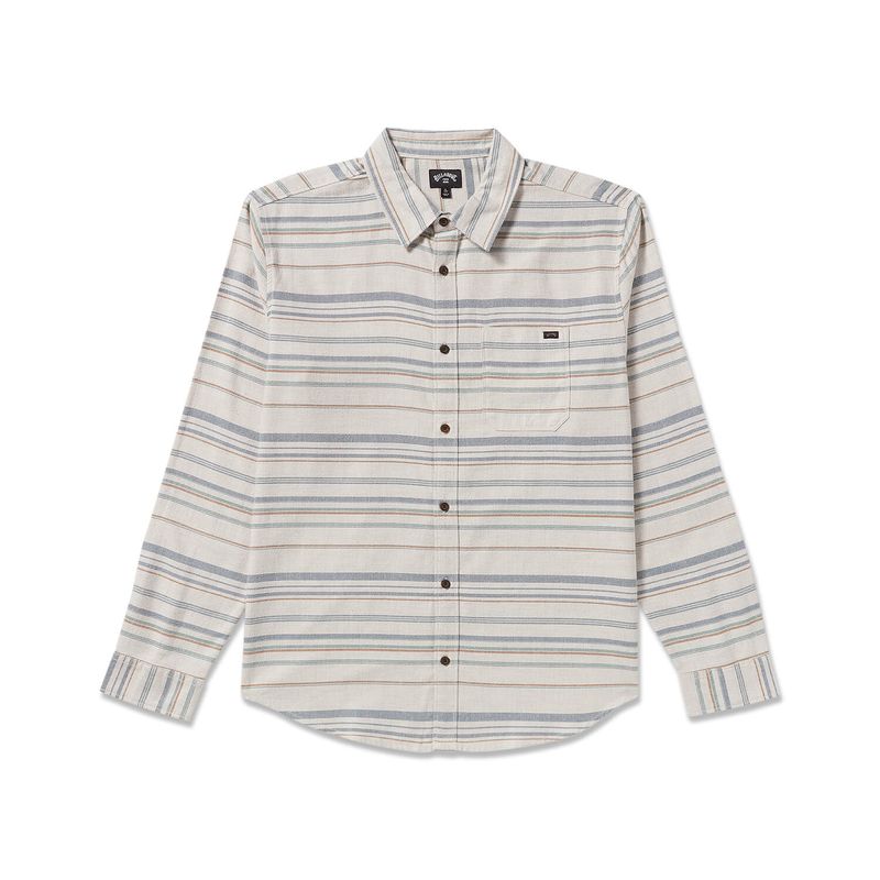 Camisa-Para-Hombre-Manga-Larga-Coastline-Flannel-Beige-Billabong