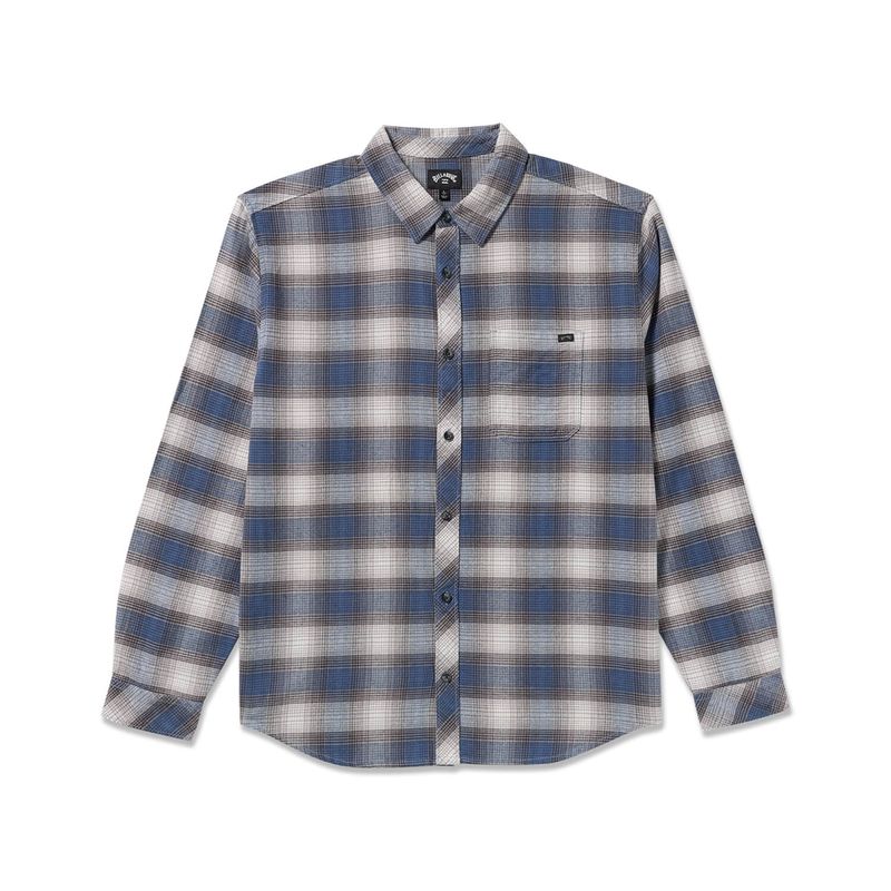 Camisa-Para-Hombre-Manga-Larga-Coastline-Flannel-Azul-Billabong