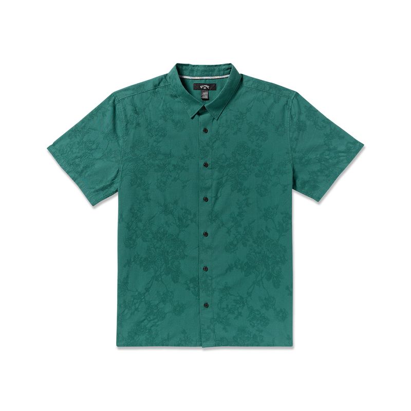 Camisa-Para-Hombre-Manga-Corta-Sunshines-Garage-SS-Verde-Billabong