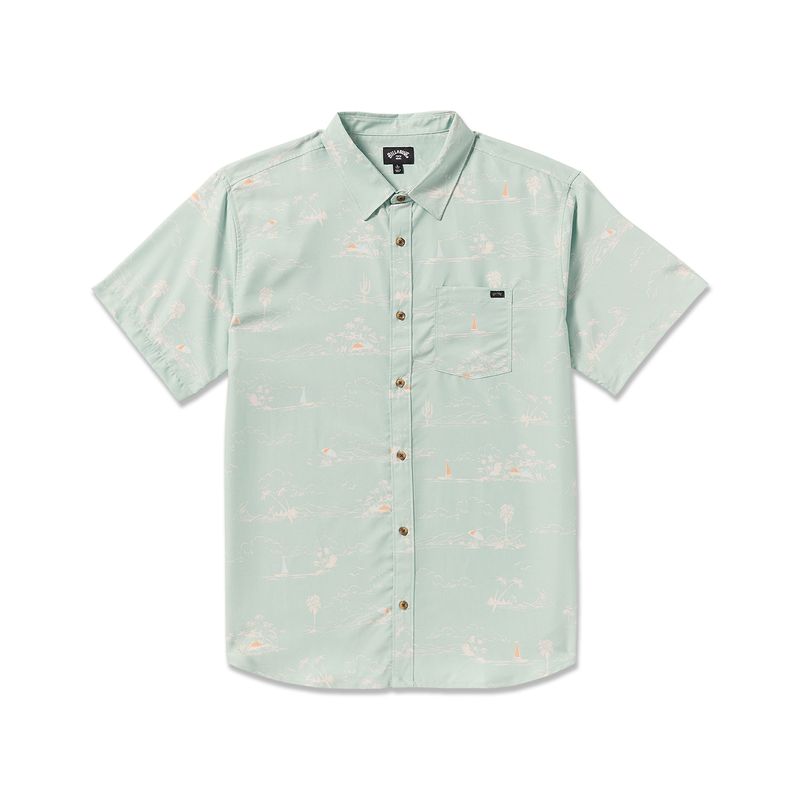 Camisa-Para-Hombre-Manga-Corta-Sundays-Lounge-SS-Verde-Billabong