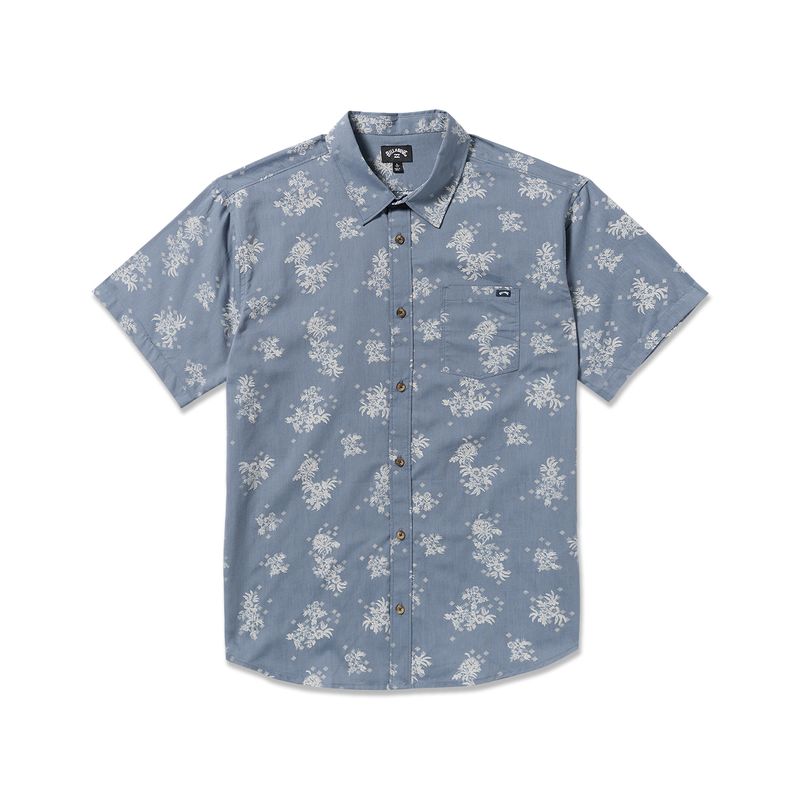 Camisa-Para-Hombre-Manga-Corta-Sundays-Mini-SS-Azul-Billabong
