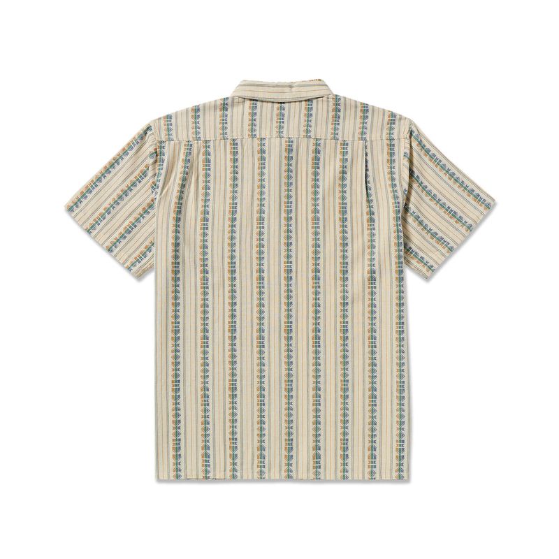 Camisa-Para-Hombre-Manga-Corta-Sundays-Jacquard-SS-Beige-Billabong