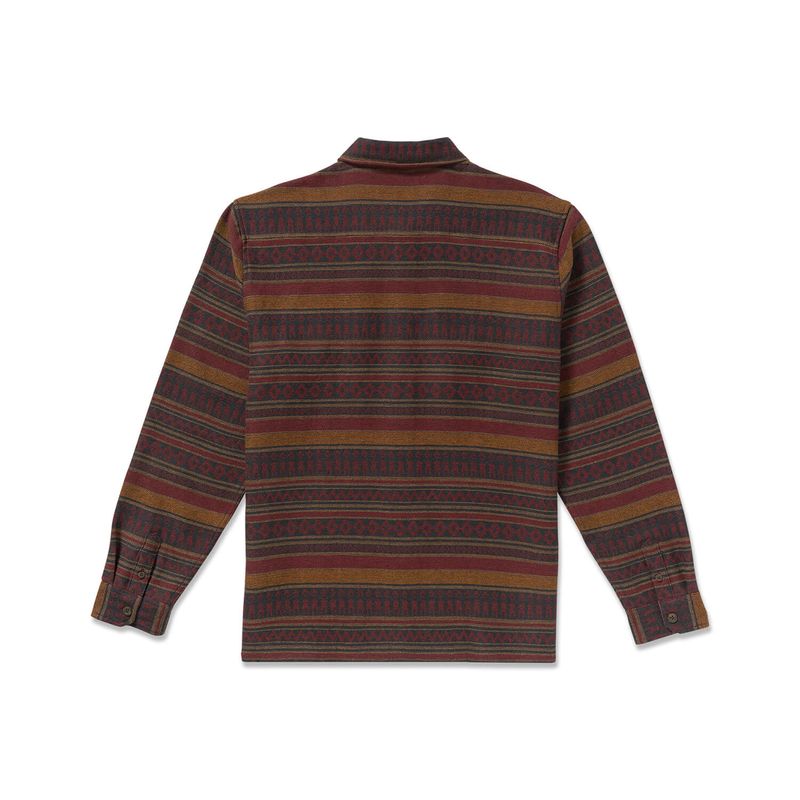 Camisa-Para-Hombre-Manga-Larga-Offshore-Jacquard-Flannel-Brick-Billabong