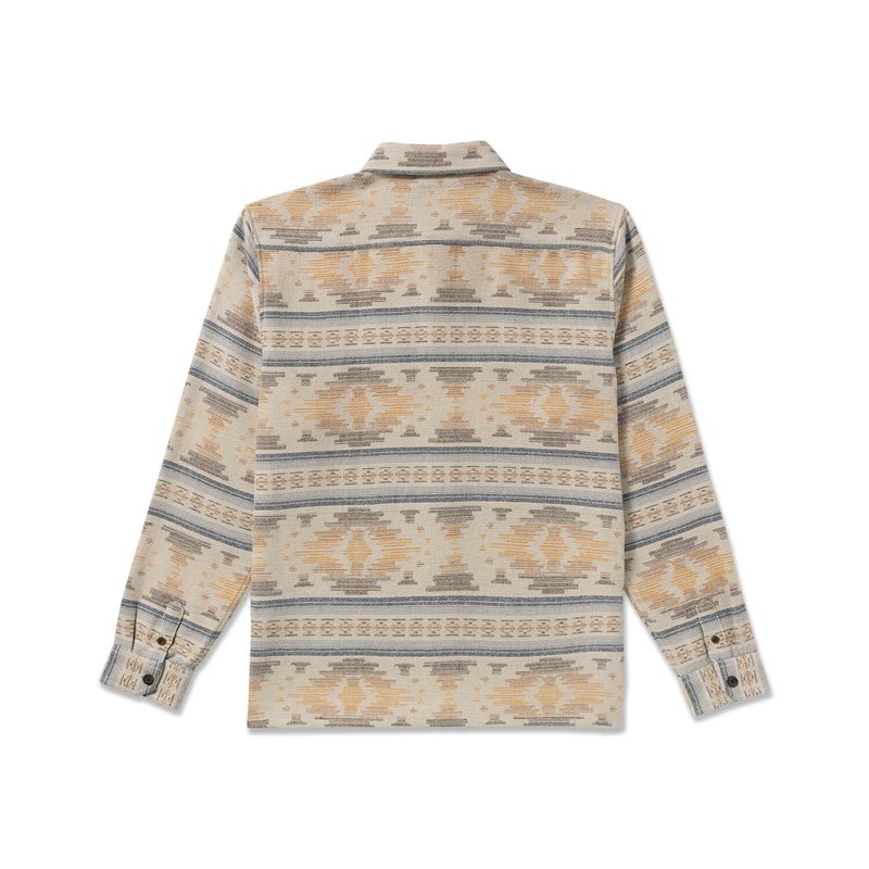 Camisa-Para-Hombre-Manga-Larga-Offshore-Jacquard-Flannel-Beige-Billabong