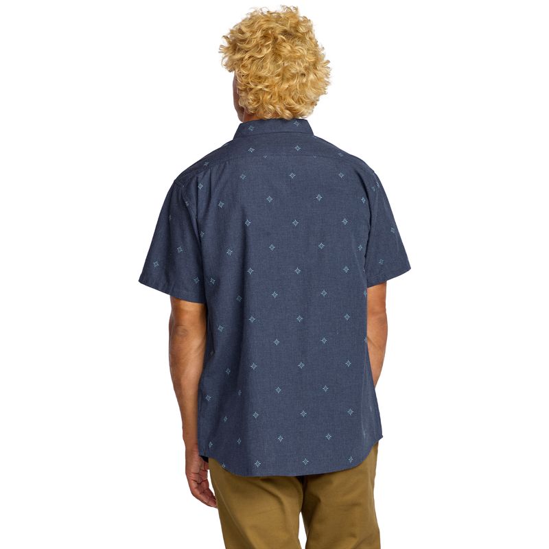 Camisa-Para-Hombre-Manga-Corta-All-Day-Jacquard-Azul-Billabong
