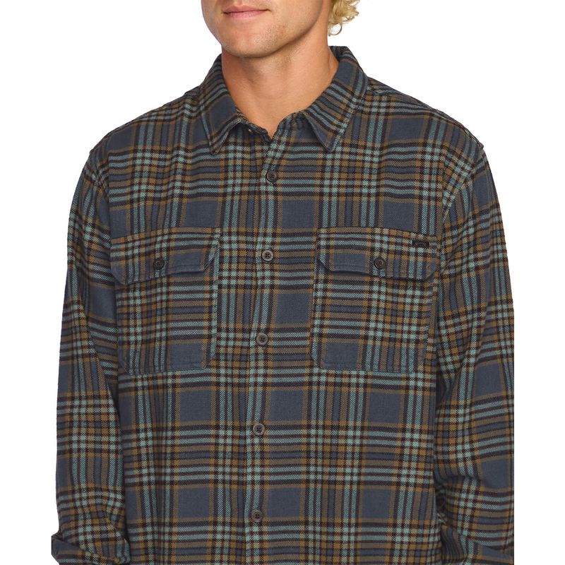 Camisa-Para-Hombre-Manga-Larga-Offshore-Flannel-Azul-Billabong