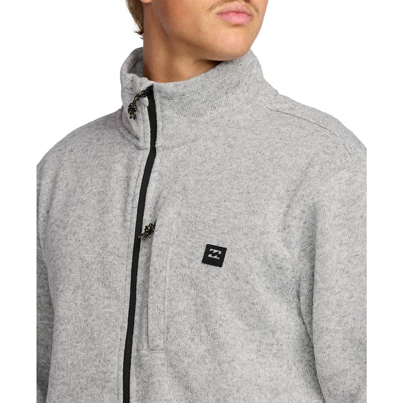 Polera-Para-Hombre-Boundary-Mock-Zip-Gris-Billabong