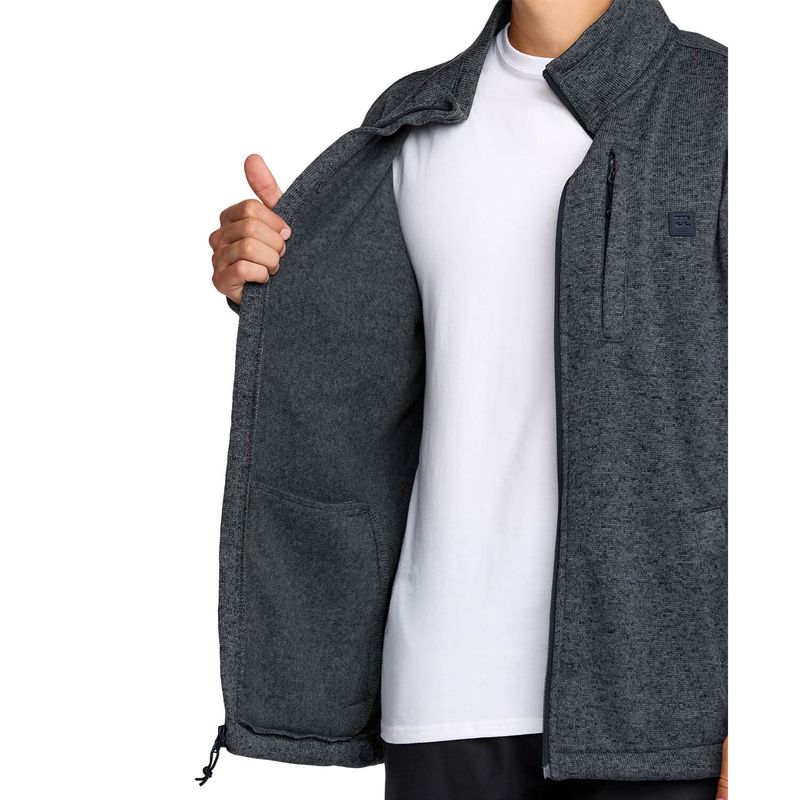 Polera-Para-Hombre-Boundary-Mock-Zip-Azul-Billabong